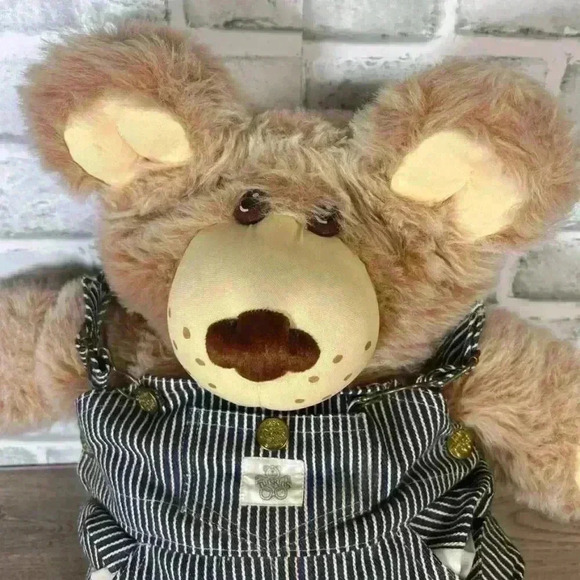 Vintage Xavier Roberts Furskins Dudley Furskin Plush Teddy Bear 1985 Overall - Picture 3 of 11